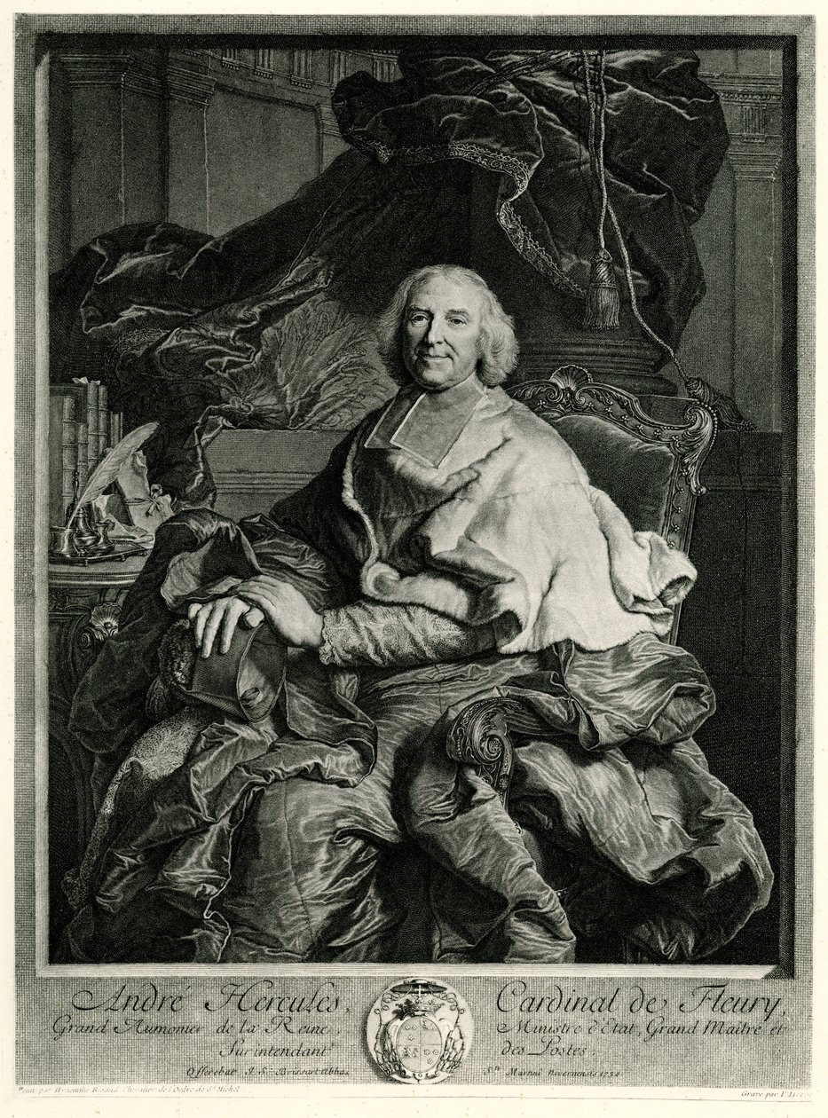 Andrew Hercules kardynał Fleury autorstwa German School