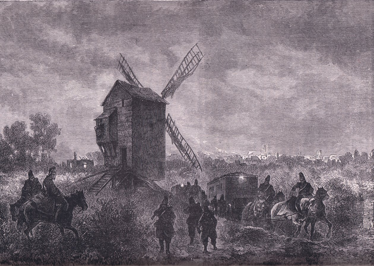 Przed Orleanem, Cassells History of the War between France and Germany wydana przez Cassell and Company Limited, c.1890 (lito) autorstwa German School