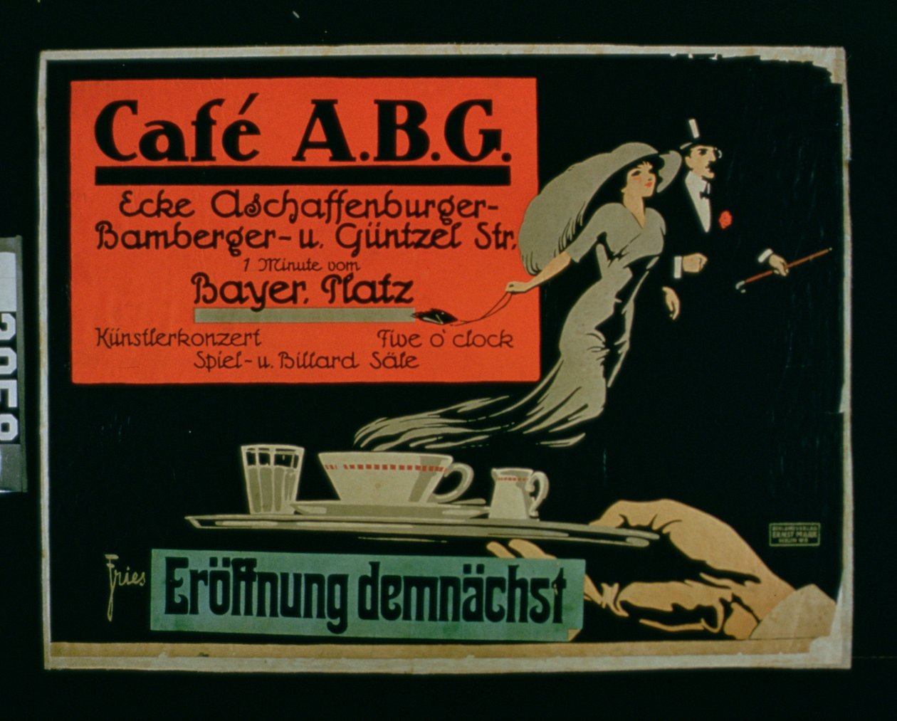 "Cafe ABG" (druk kolorowy) autorstwa German School