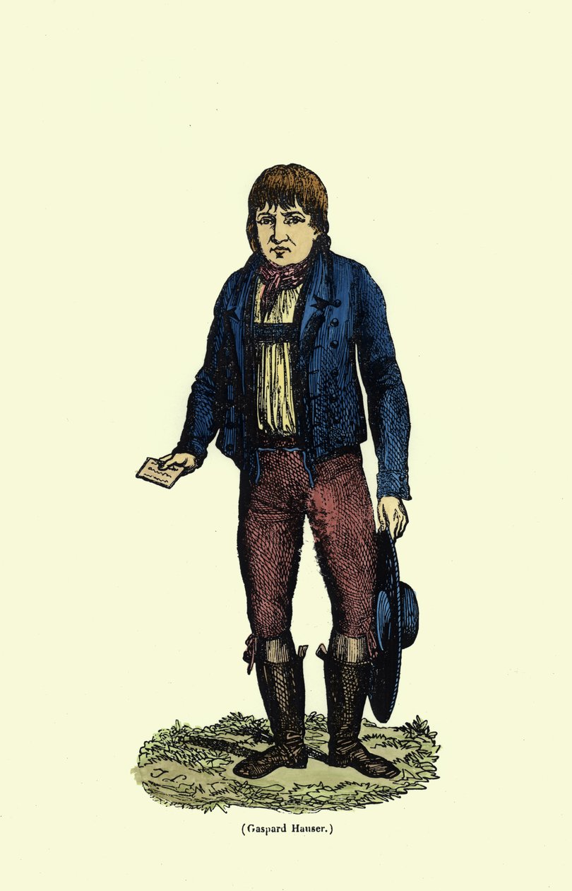 Caspar Hauser (ok.1812-1833) (późniejsze zabarwienie) autorstwa German School