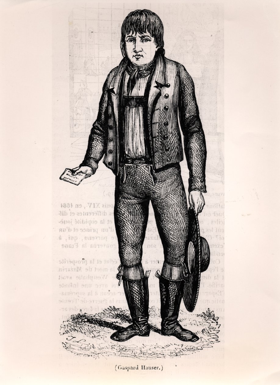 Caspar Hauser (ok. 1812-1833) autorstwa German School