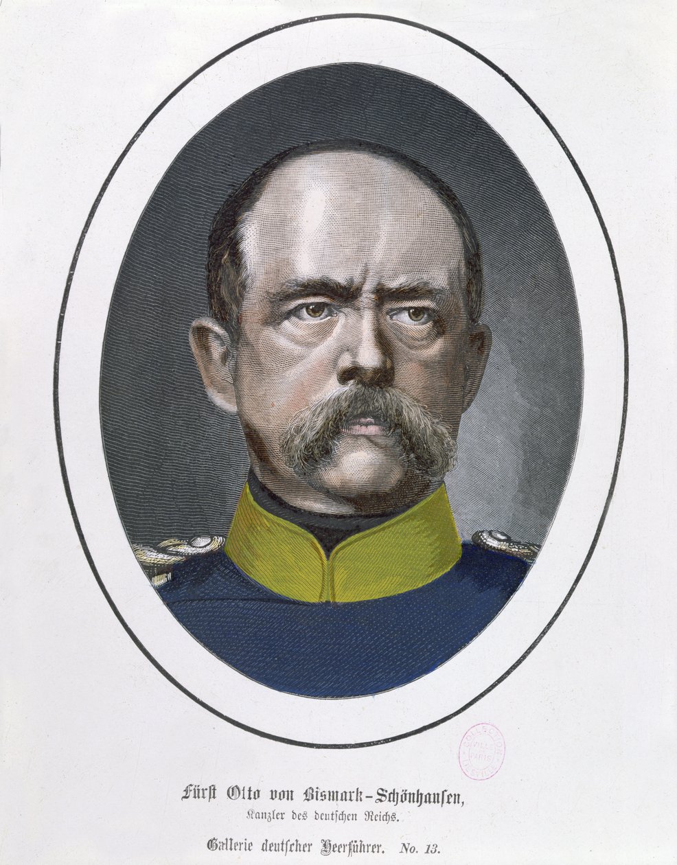 Kanclerz Otto von Bismarck (1815-98) c.1871 autorstwa German School