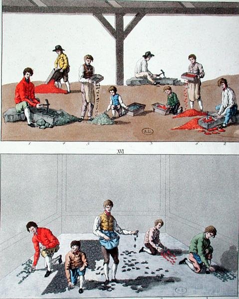 Bruk dla dzieci, ok.1810 (kolor lito) autorstwa German School