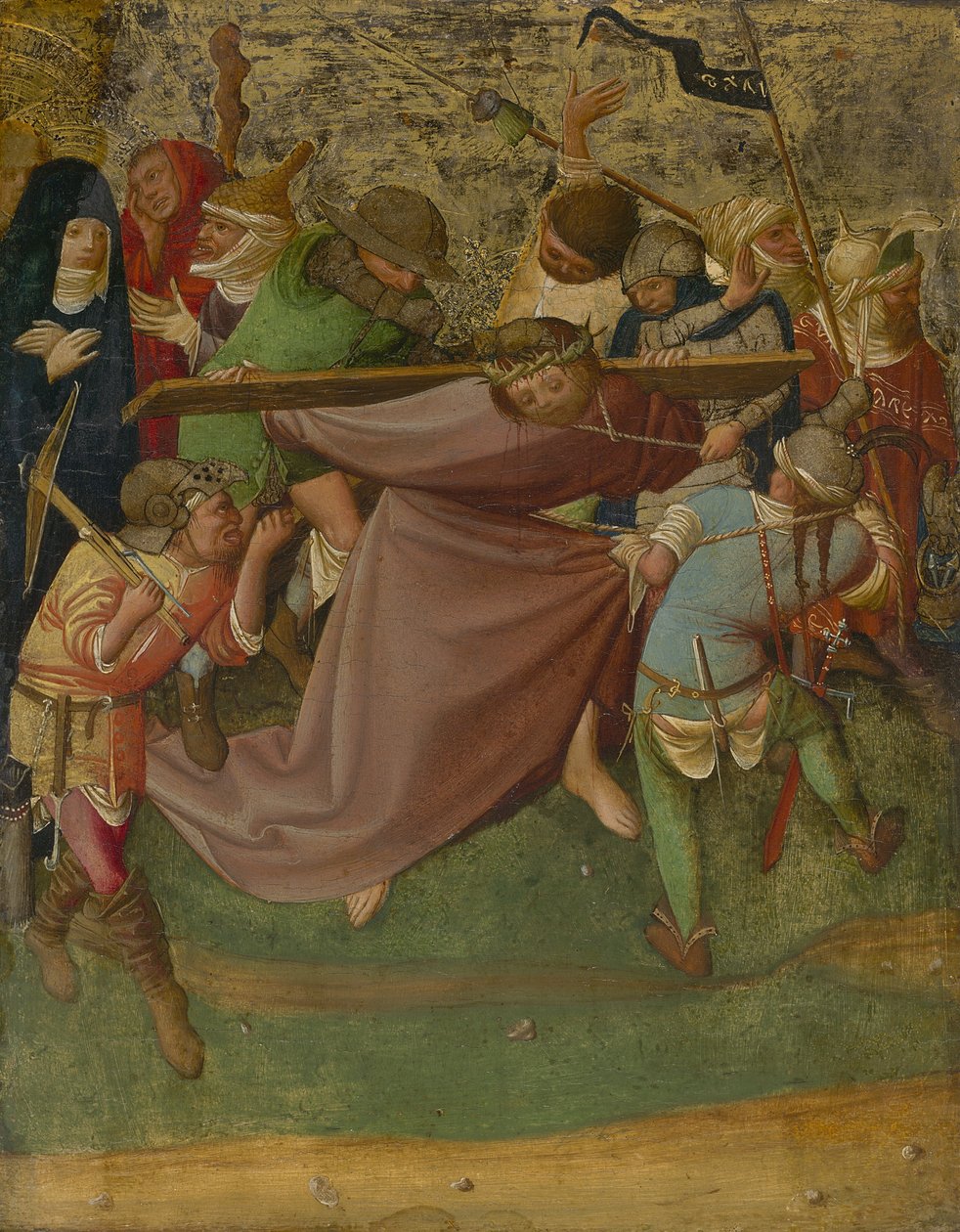 Chrystus dźwigający krzyż, 1420-25 autorstwa German School