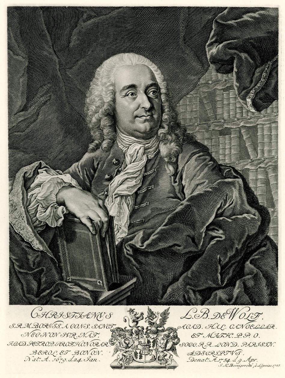Christian Freiherr von Wolff autorstwa German School