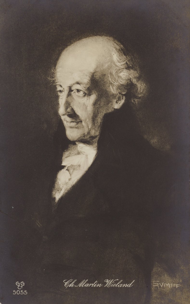 Christoph Martin Wieland (1733-1813), niemiecki poeta, pisarz i tłumacz (litografia) autorstwa German School
