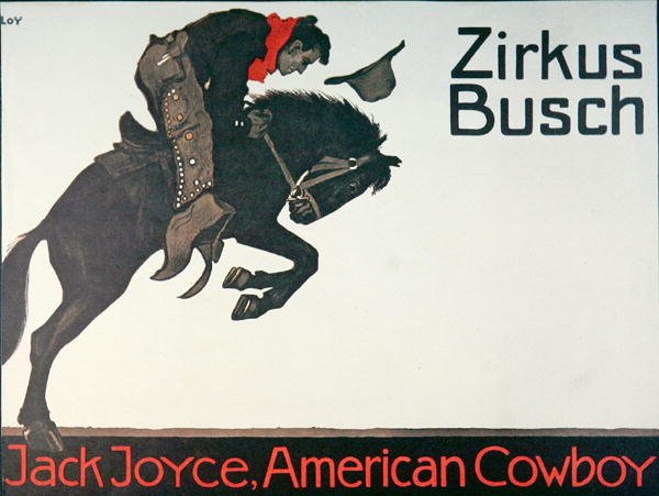 Plakat cyrkowy Jacka Joyce .a autorstwa German School