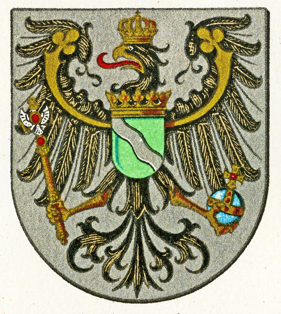Herb prowincji Ren (Provinz Rheinland), c.1898 autorstwa German School