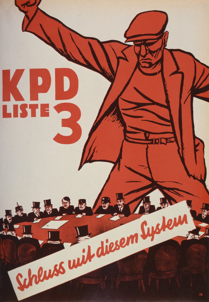 Plakat wyborczy Partii Komunistycznej, 1932 autorstwa German School
