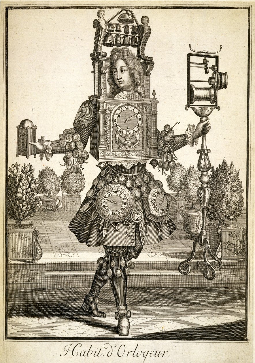 Kostium Zegarmistrza, wyd. Gerarda Valcka (16512-1726) c.1690 autorstwa German School