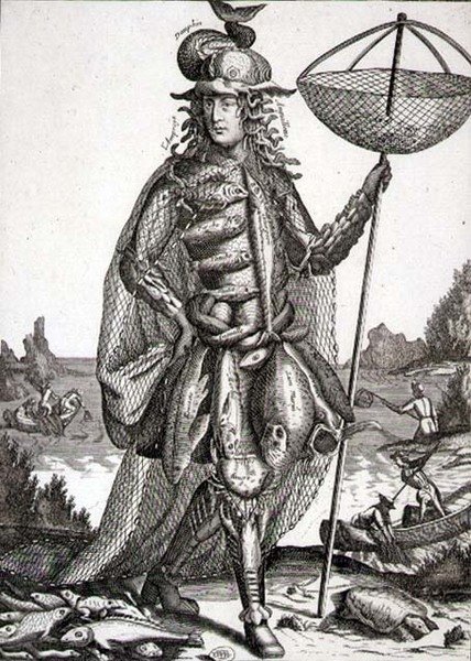 Kostium Rybaka, wyd. Gerard Valck (1651-2-1726) c.1690 (grafika) autorstwa German School
