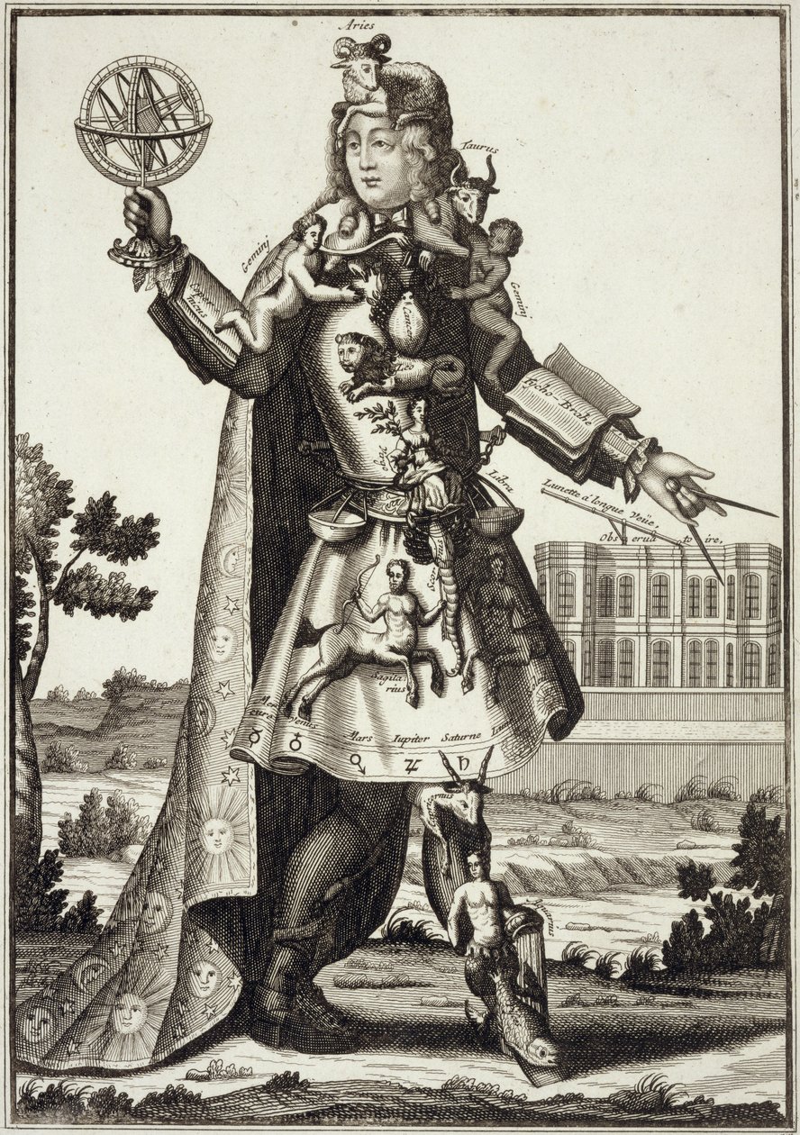 Kostium dla astrologa, wyd. Gerarda Valcka (16512-1726) c.1690 autorstwa German School