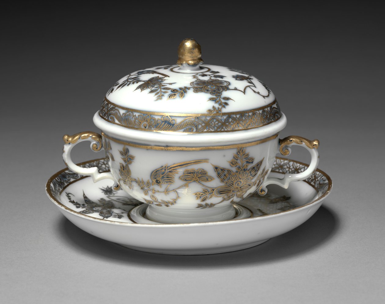 Miska i półmisek nakryty, producent Fabryka Porcelany Miśni, Niemcy, 1730-1740 autorstwa German School