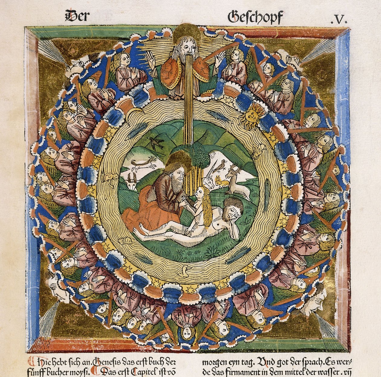 Stworzenie Ewy, 1483 autorstwa German School