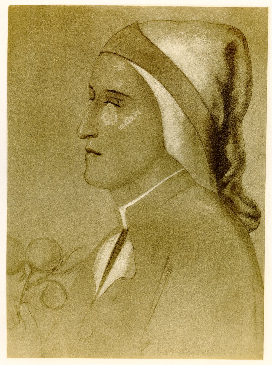 Dante Alighieri, 1884-90 (fototyp) autorstwa German School