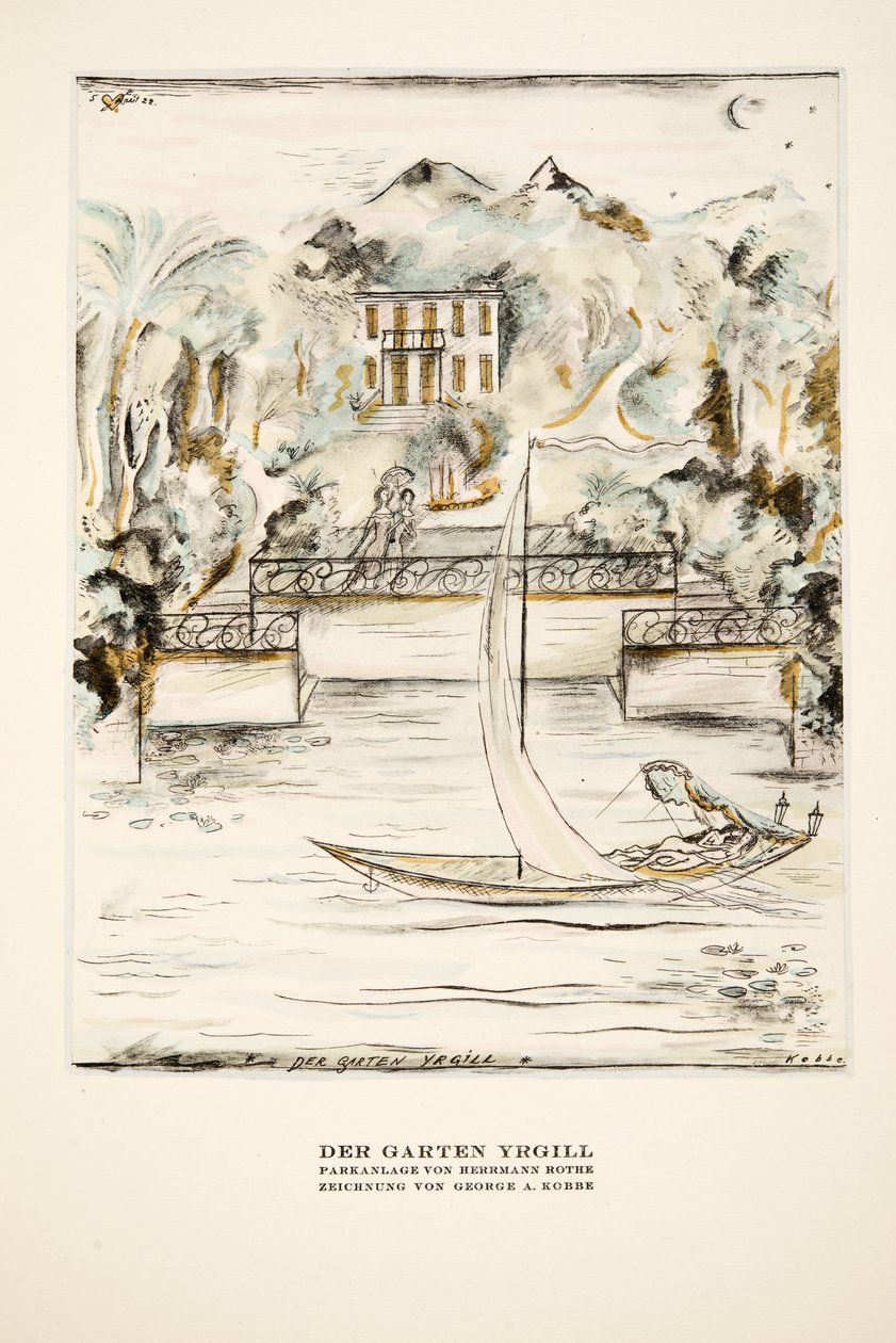 Der Garten Yrgill, ze Stylu, wyd. 1922 (druk pochoir) autorstwa German School