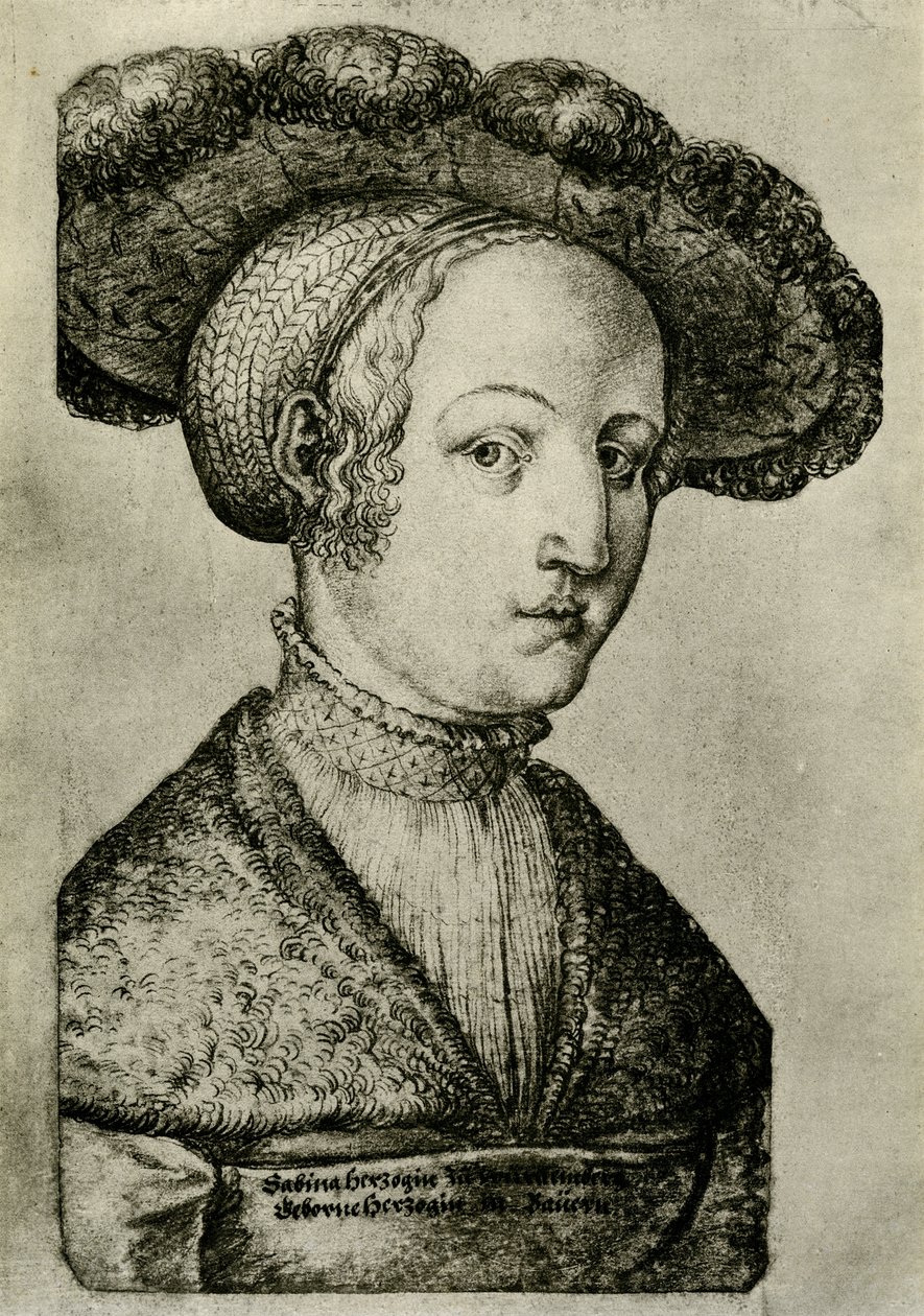 Księżna Sabina Wirtembergii autorstwa German School