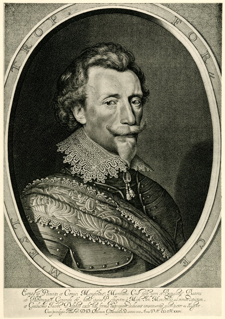 Ernst Graf von Mansfeld autorstwa German School