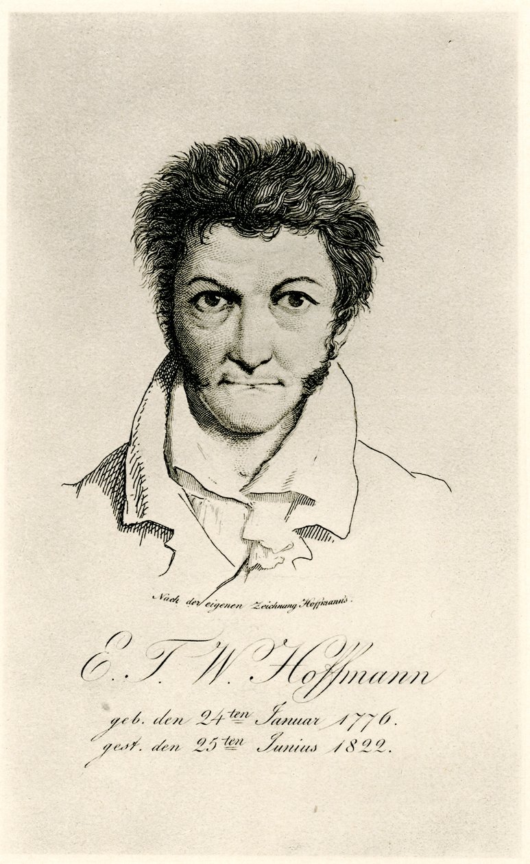 Ernst Theodor Amadeus Hoffmann (1776-1822) 1884-90 (fototyp) autorstwa German School
