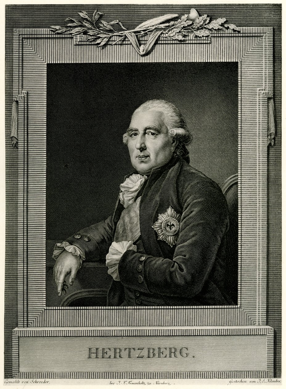 Ewald Friedrich Graf von Hertzberg autorstwa German School