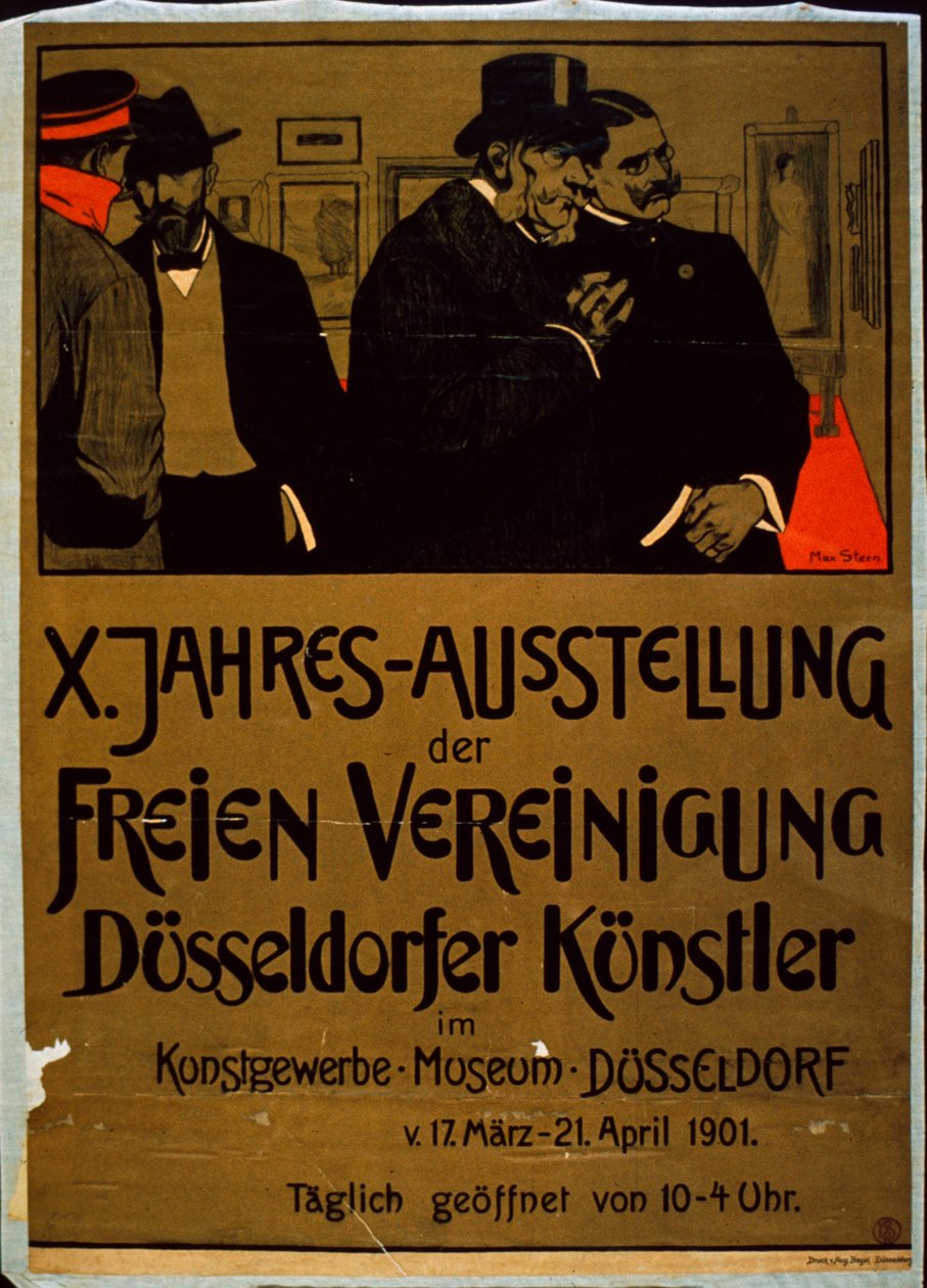 Wystawa artystów z Düsseldorfu w Kunstgewerbe Museum, Düsseldorf autorstwa German School