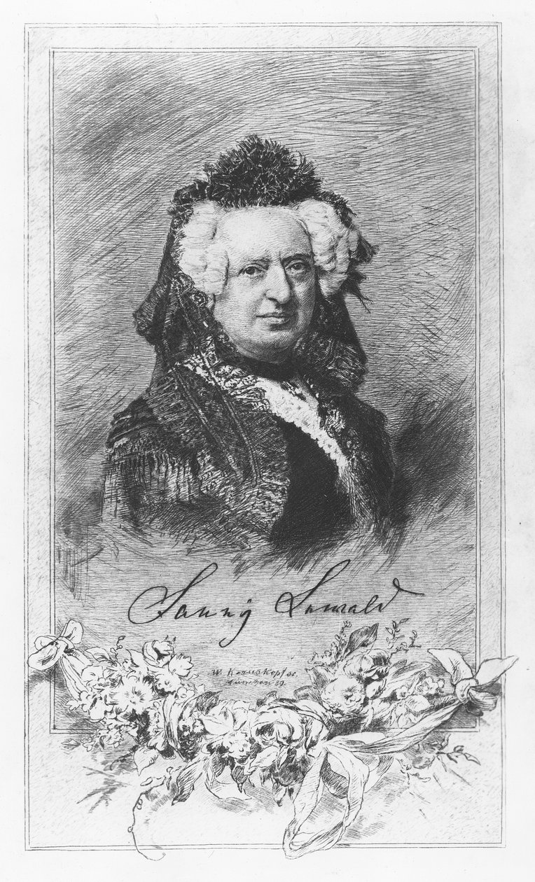 Fanny Lewald (grafika) autorstwa German School