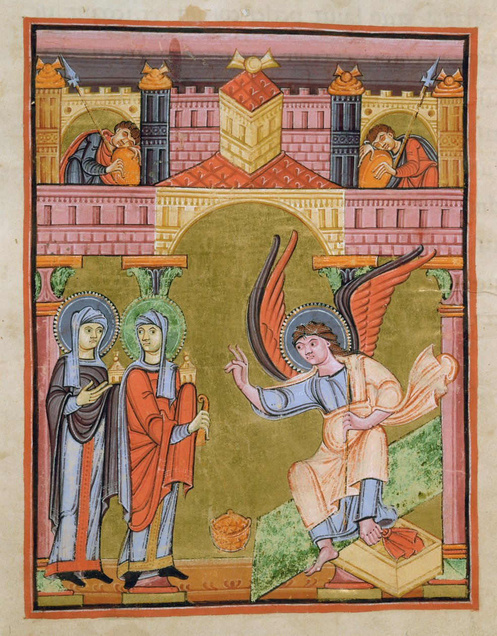 Fol. 33v z Ewangeliarza Szkoły Reichenau, Kodeks F. II. 1 autorstwa German School