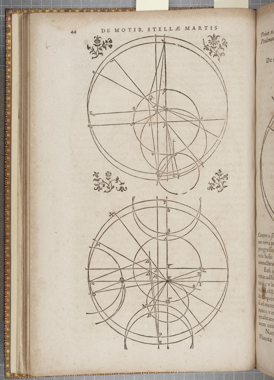 Tom 45 „Astronomia nova Aitiologetos”, autorstwa Xohannesa Keplera (grafika) autorstwa German School