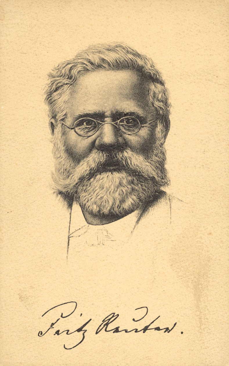 Fritz Reuter (litografia) autorstwa German School