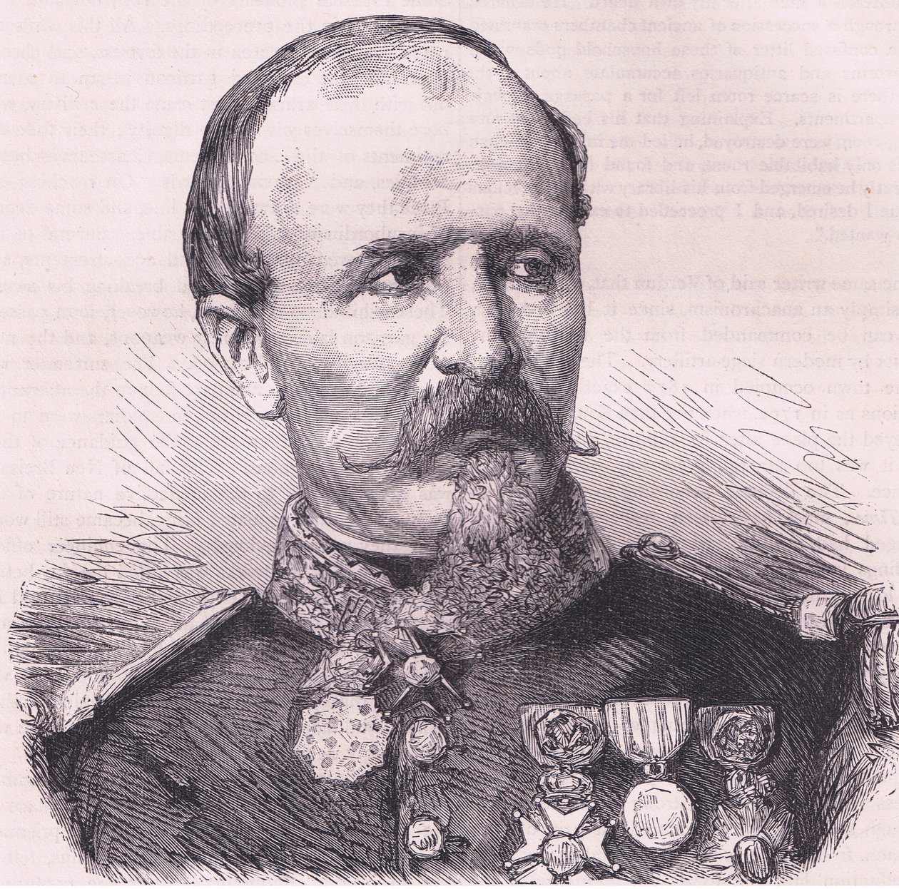 Ogólne Chanly, Cassells History of the War between France and Germany opublikowany przez Cassell and Company Limited, c.1890 (lito) autorstwa German School