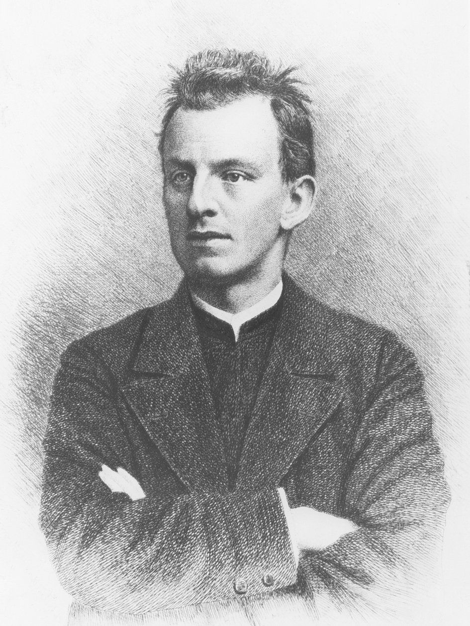 Gerhart Hauptmann (grawerunek) autorstwa German School