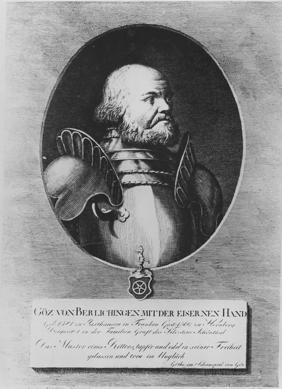 Götz von Berlichingen (grafika) autorstwa German School
