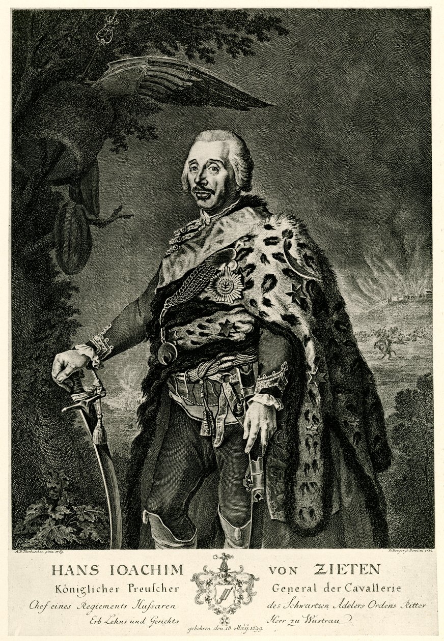 Hans Joachim von Zieten autorstwa German School