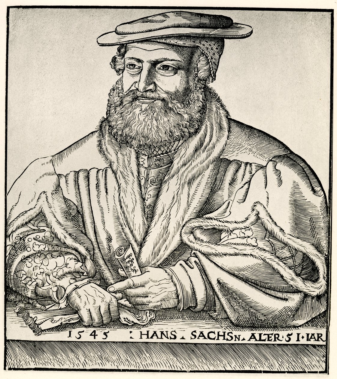 Hans Sachs autorstwa German School