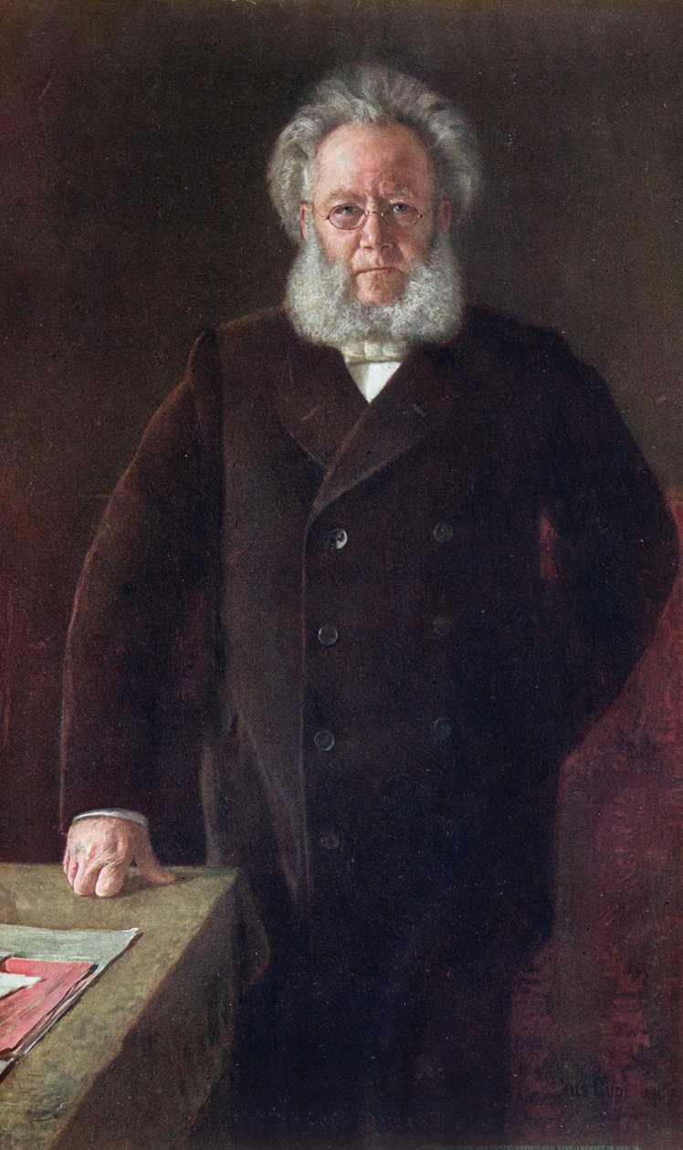 Henryk Ibsen (1828-1902) autorstwa German School