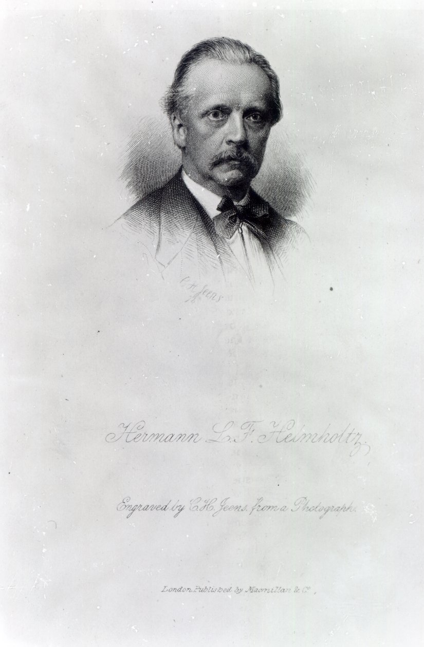 Hermann von Helmholtz, grawerowany przez C.H Jeans autorstwa German School
