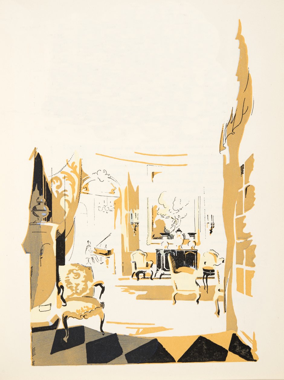 Ilustracja ze Stylu, wyd. 1922 (odbitka w pochoirze) autorstwa German School