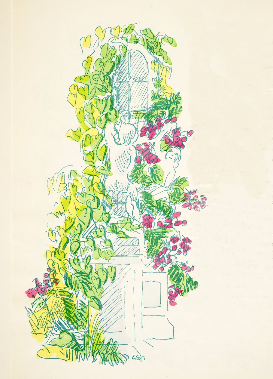 Ilustracja ze Stylu, wyd. 1922 (odbitka w pochoirze) autorstwa German School