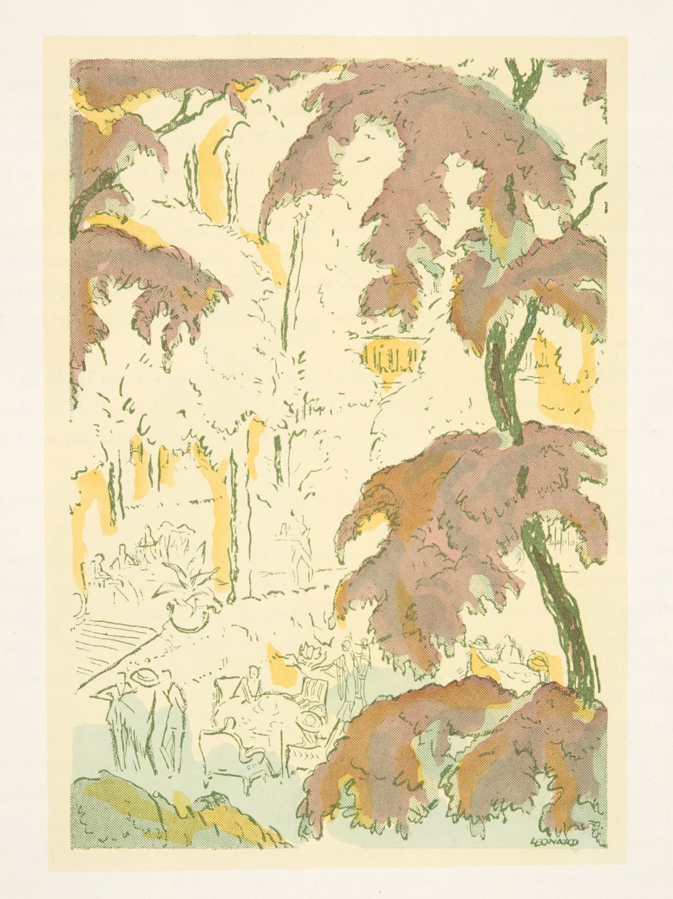 Ilustracja ze Styl, wyd. 1922 (druk pochoir) autorstwa German School