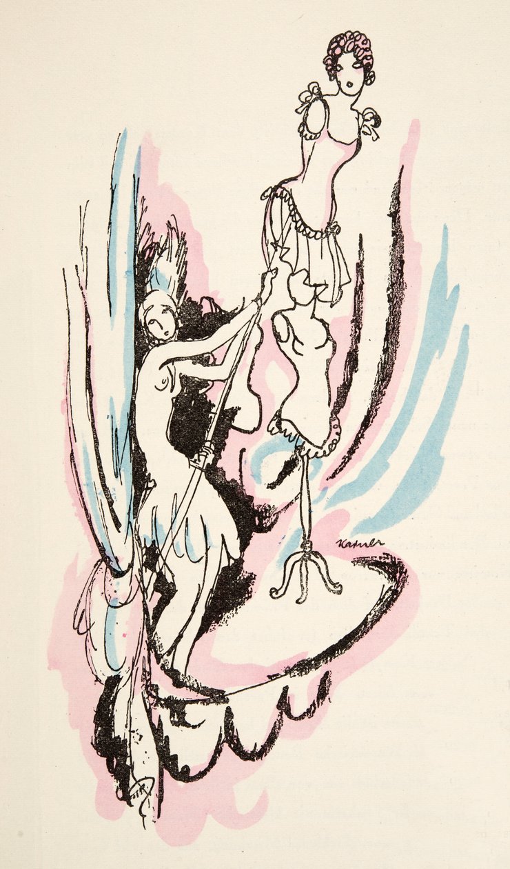 Ilustracja ze Styl, wyd. 1922 (druk pochoir) autorstwa German School