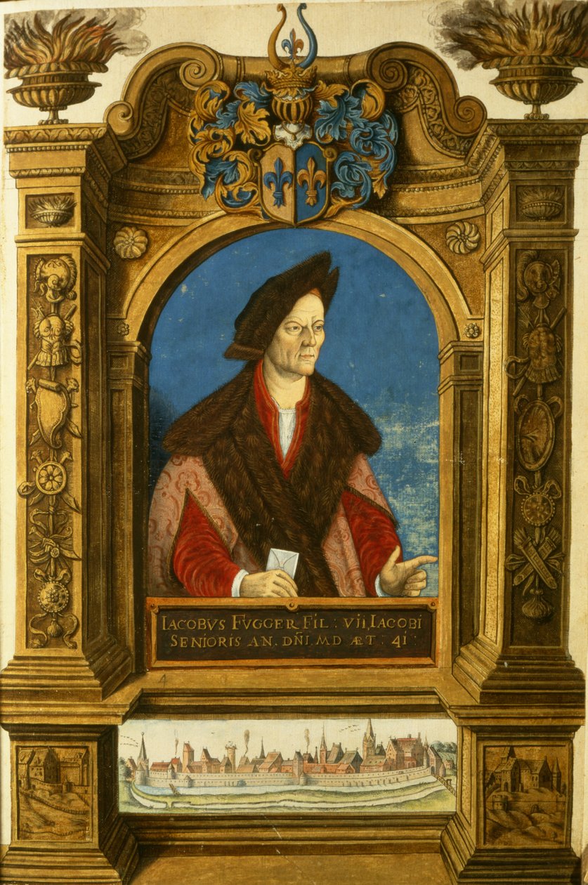 Jakob Fugger, z Sekretnej księgi honorowej rodziny Fugger autorstwa German School