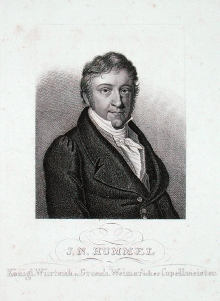 Johann Nepomuk Hummel (1778-1837) (grafika) autorstwa German School