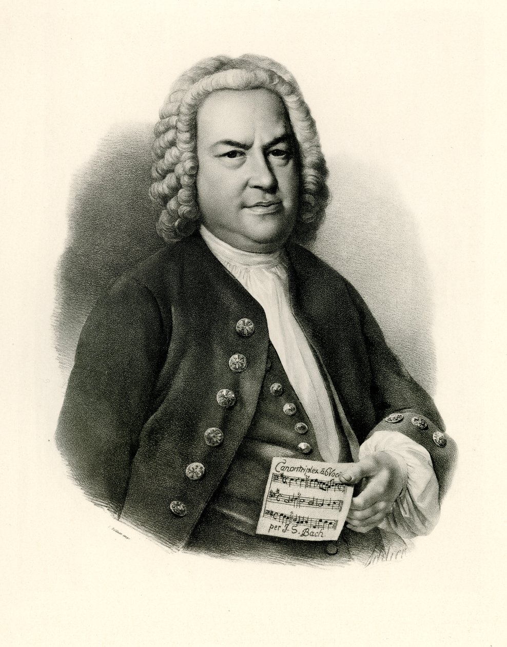 Jan Sebastian Bach autorstwa German School
