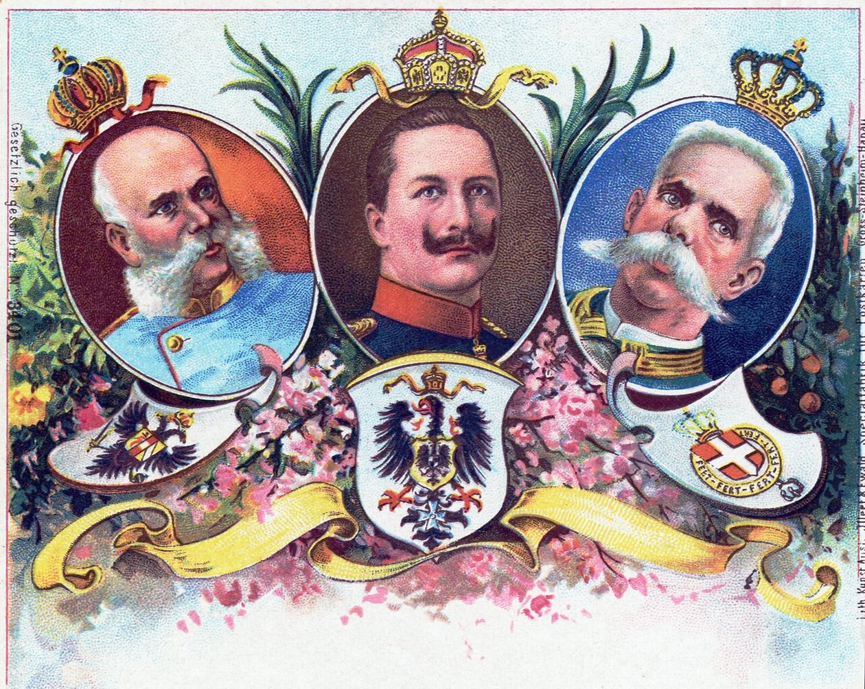 Kaiser Wilhelm II i jego sojusznicy, 1899 autorstwa German School