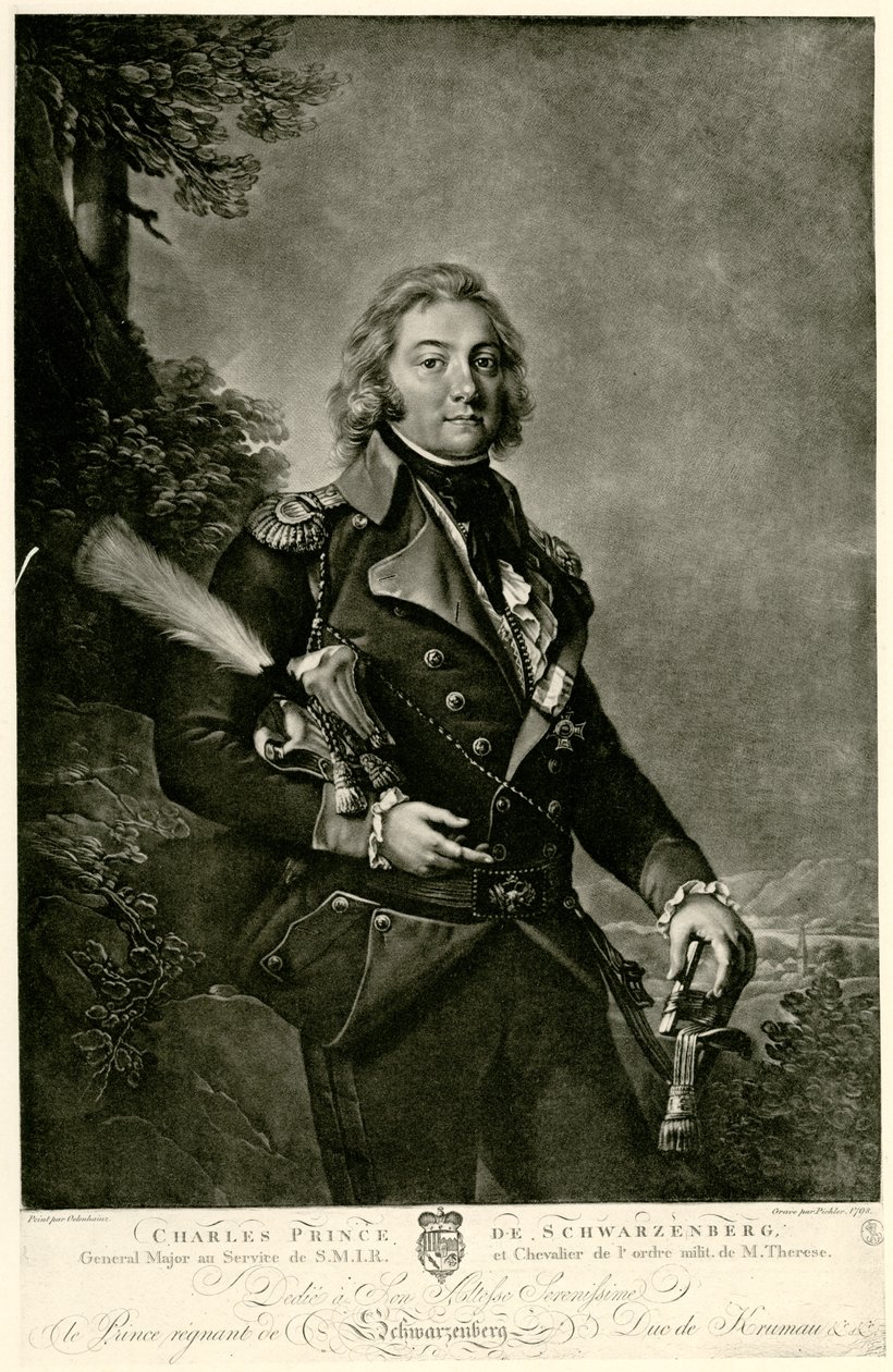 Karol Filip książę Schwarzenberg autorstwa German School