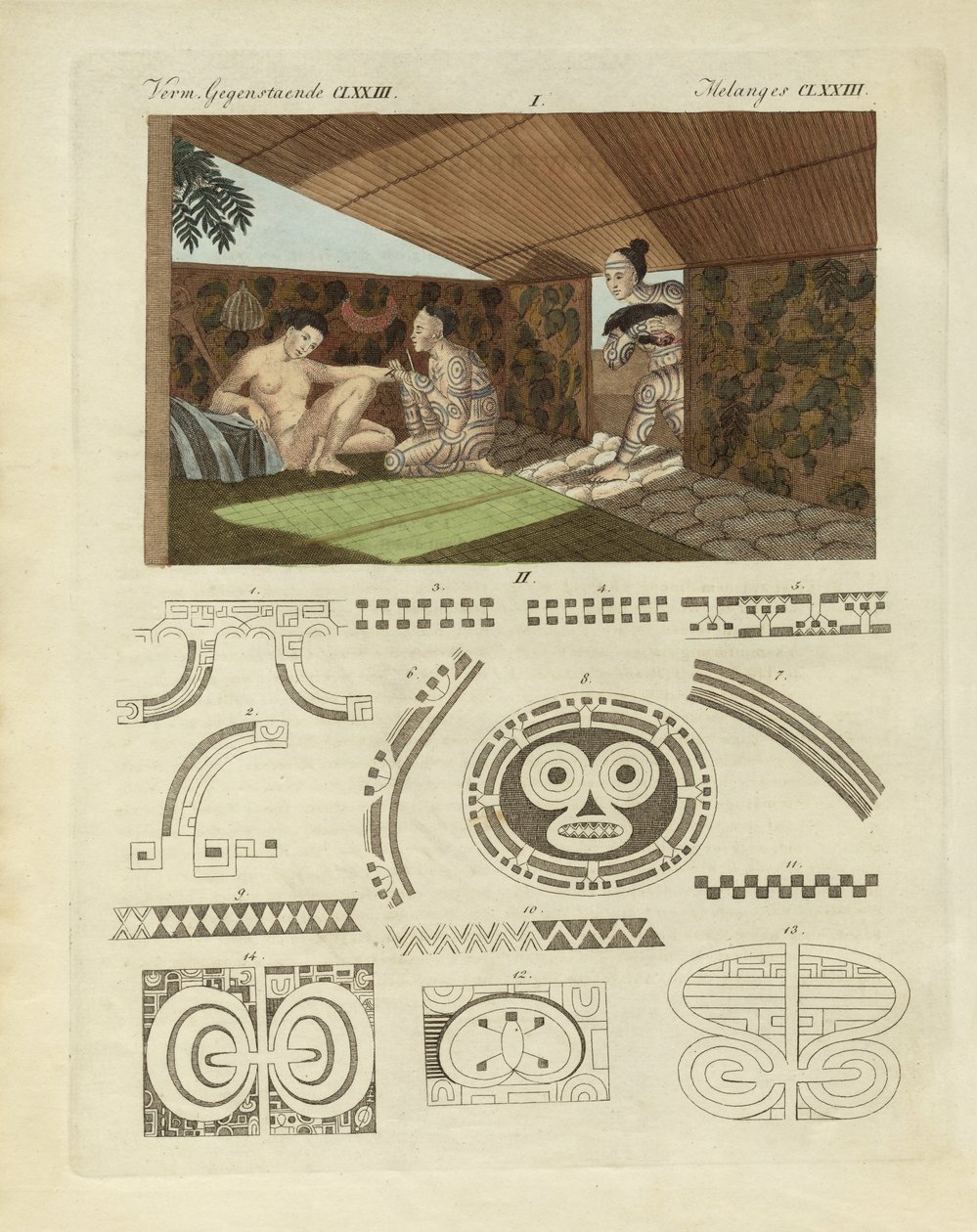 Rodzaj tatuażu w Nurahiwa (kolorowy grawer) autorstwa German School