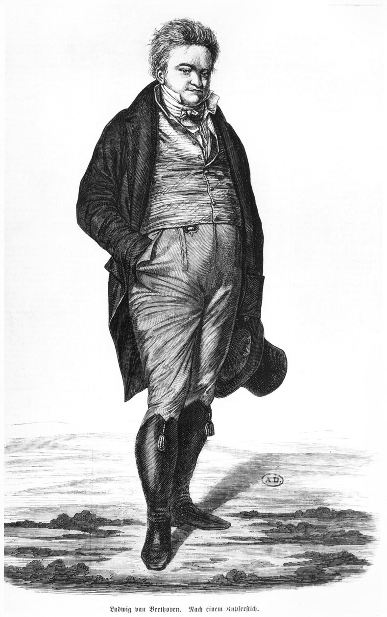 Ludwig van Beethoven (1770-1827) autorstwa German School