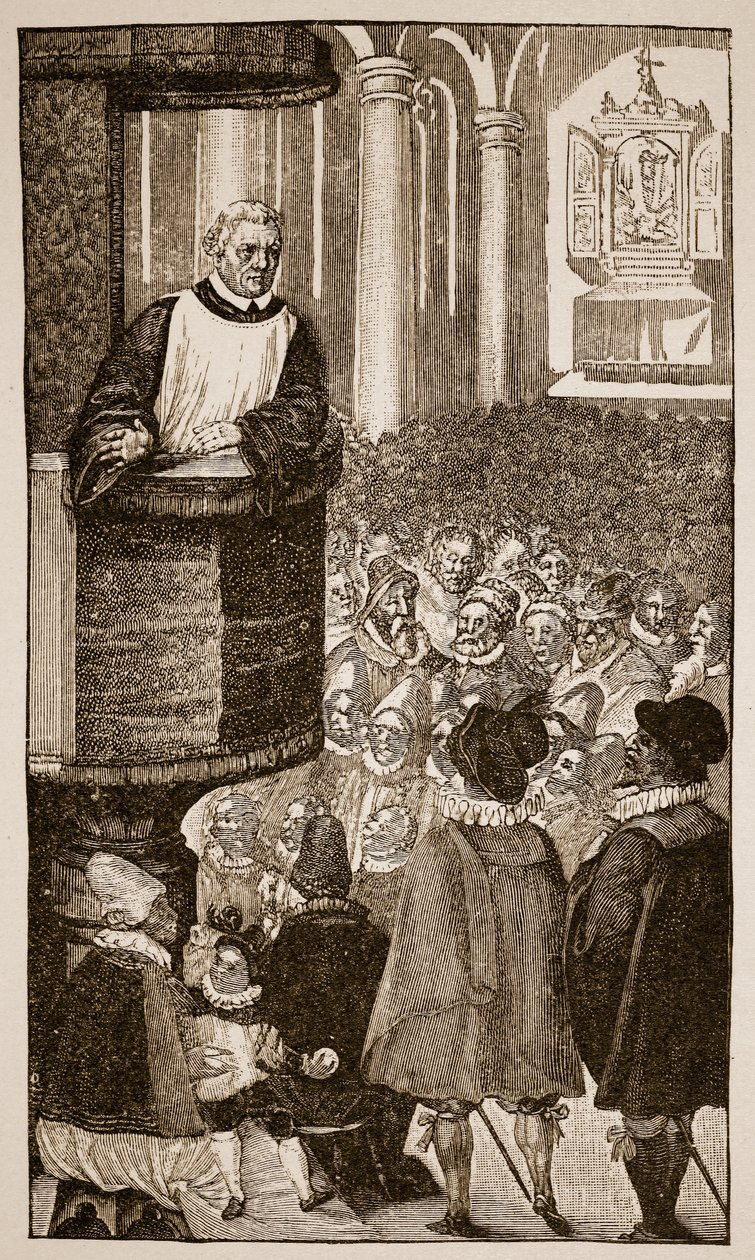 Głoszenie Marcina Lutra, ok. 1517 r. autorstwa German School