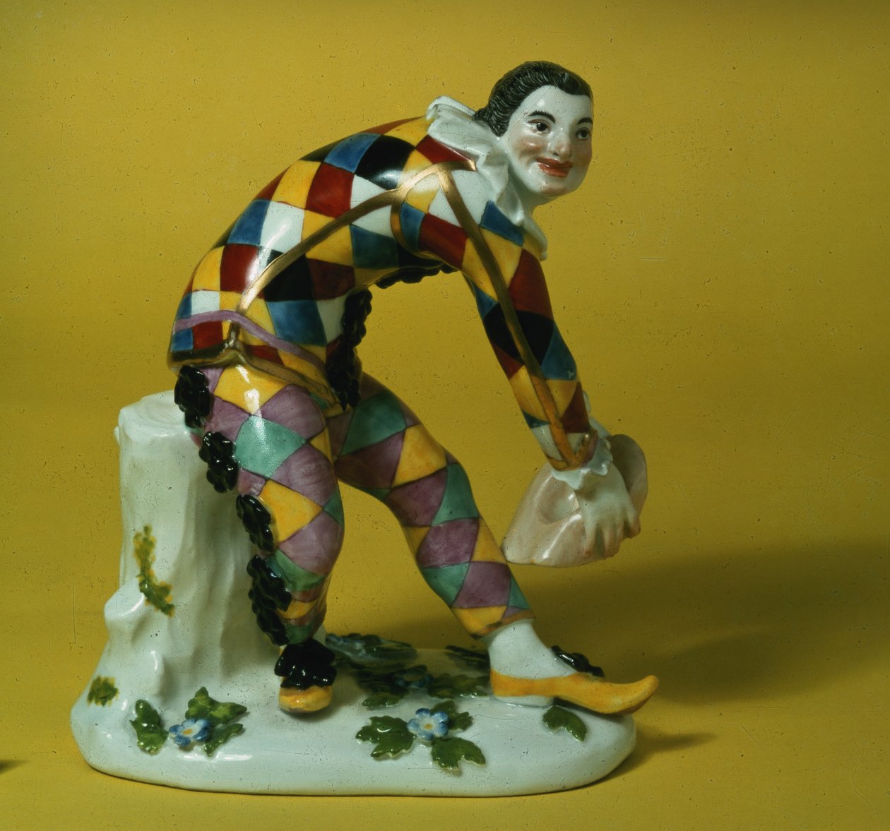 Figura miśnieńska Arlekina, ok. 1750 (porcelana) autorstwa German School