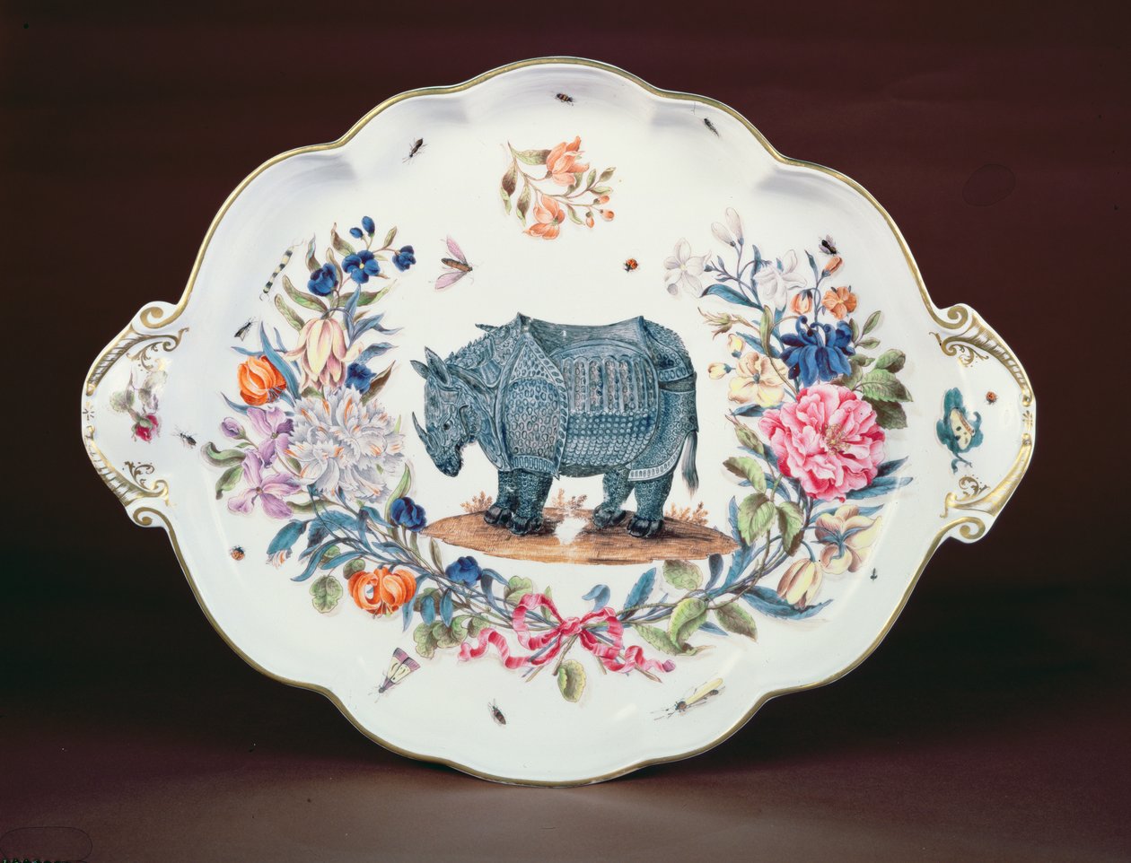 Stojak Miśnia na centralny element usługi Northumberland, c.1745 (porcelana) autorstwa German School